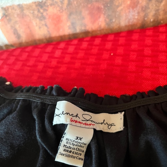 French Laundry Woman Polka Dots Short Sleeve Top Women’s Size:3X - Picture 4 of 6